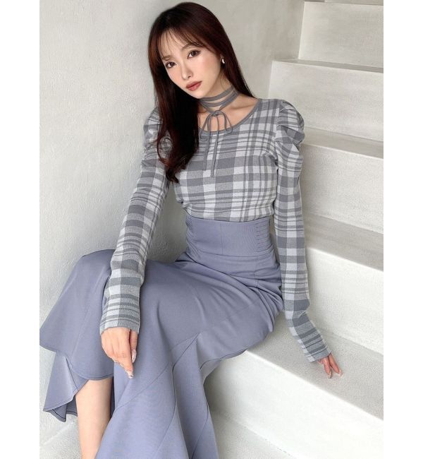 RESEXXY「チョーカーデザインニットトップス」|ニット・セーター|