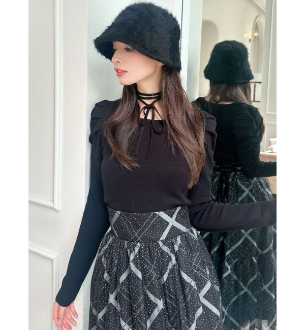 RESEXXY「チョーカーデザインニットトップス」|ニット・セーター|