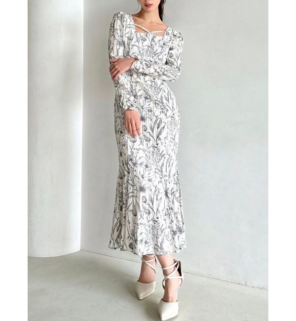 RESEXXY「バックオープンマーメイドワンピース」|ワンピース|アイボリー