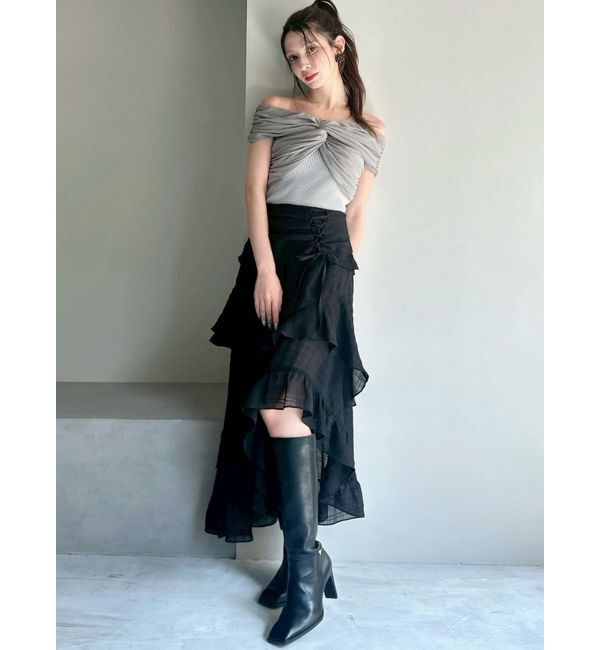 RESEXXY「アシンメトリーイレヘムスカート」|スカート|