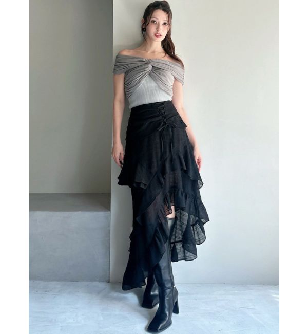 RESEXXY「アシンメトリーイレヘムスカート」|スカート|