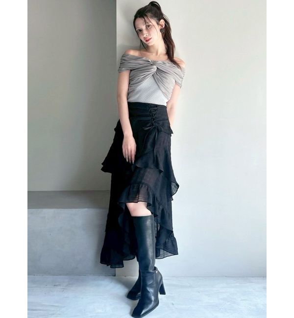 RESEXXY「アシンメトリーイレヘムスカート」|スカート|