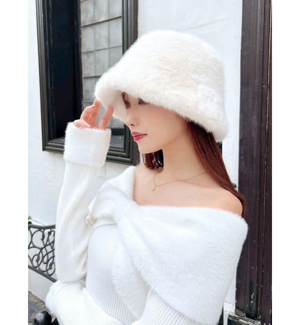 RESEXXY「フェイクファーバケットハット」|ハット|