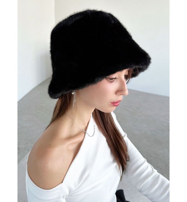 RESEXXY「フェイクファーバケットハット」|ハット|