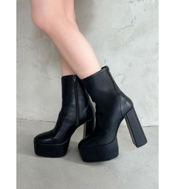 RESEXXY「バックリボン厚底ブーツ」|ショートブーツ|