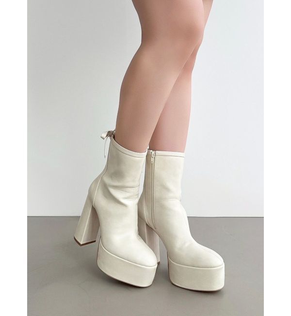 RESEXXY「バックリボン厚底ブーツ」|ショートブーツ|