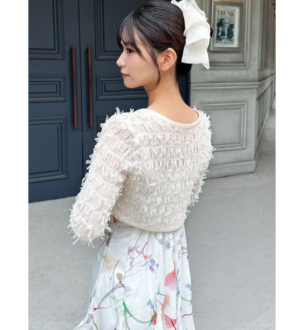 RESEXXY「【memorif.】フラワーラッフルアンサンブルキャミワンピース」|ワンピース|