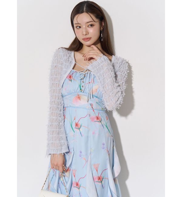 RESEXXY「【memorif.】フラワーラッフルアンサンブルキャミワンピース」|ワンピース|