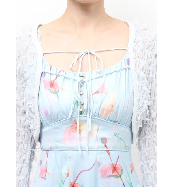 RESEXXY「【memorif.】フラワーラッフルアンサンブルキャミワンピース」|ワンピース|