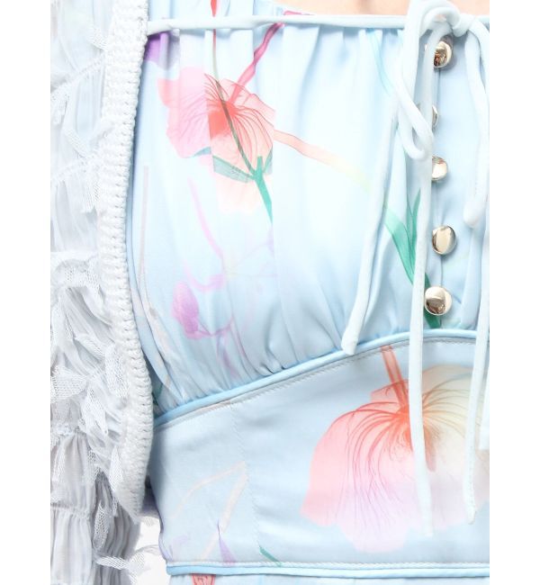 RESEXXY「【memorif.】フラワーラッフルアンサンブルキャミワンピース」|ワンピース|