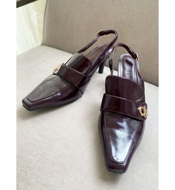 RESEXXY「ポインテッドトゥローファーミュール」|パンプス|