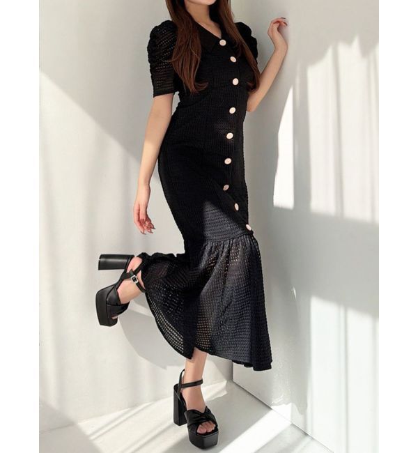 RESEXXY「ラッセルマーメイドワンピース」|ワンピース|ブラック