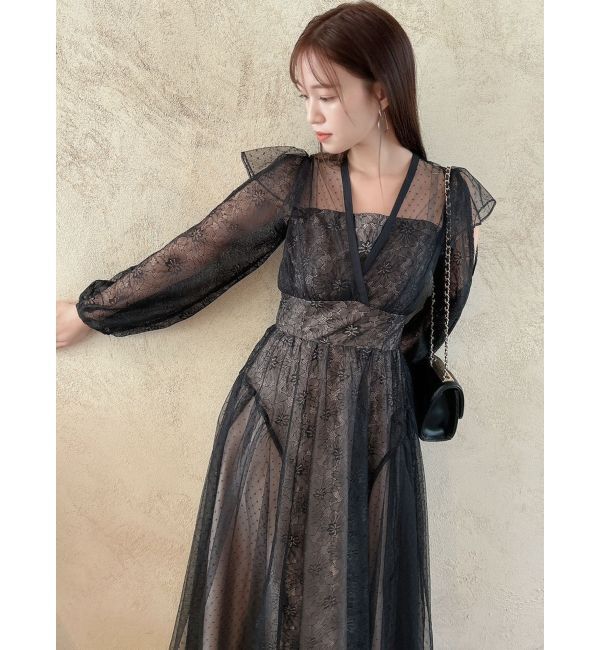 dazzlin「MIXレースドレス」|ドレス|