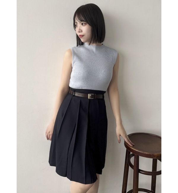 dazzlin「コンパクトノースリラメニットトップス」|ニット・セーター|