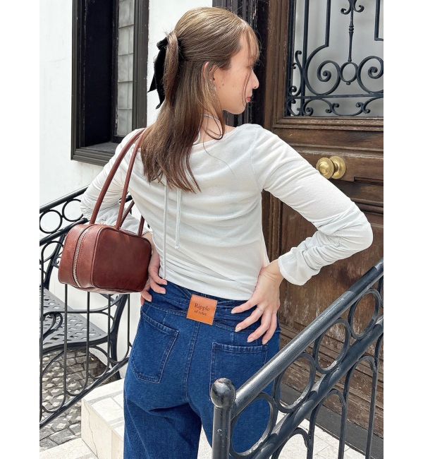 dazzlin「リボンネームデニムパンツ」|デニム|