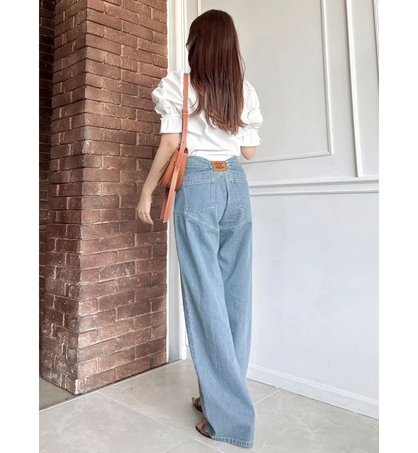 dazzlin「リボンネームデニムパンツ」|デニム|