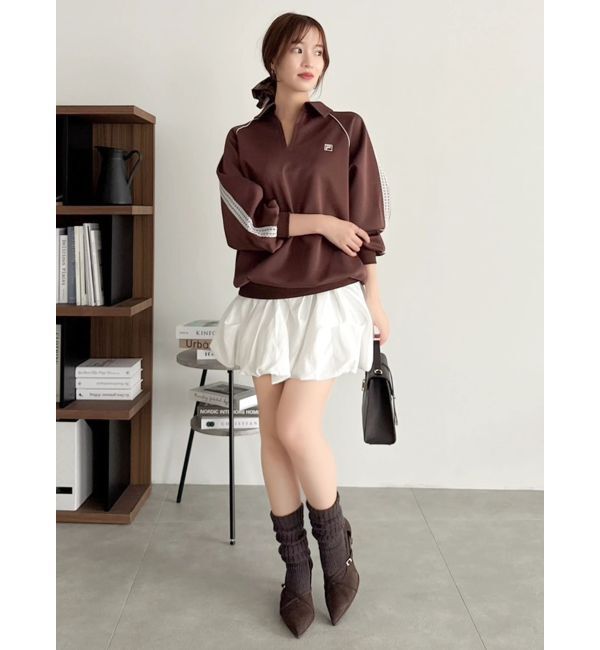 dazzlin「【FILA別注】シャツカラーカットプルオーバー」|Tシャツ・カットソー|