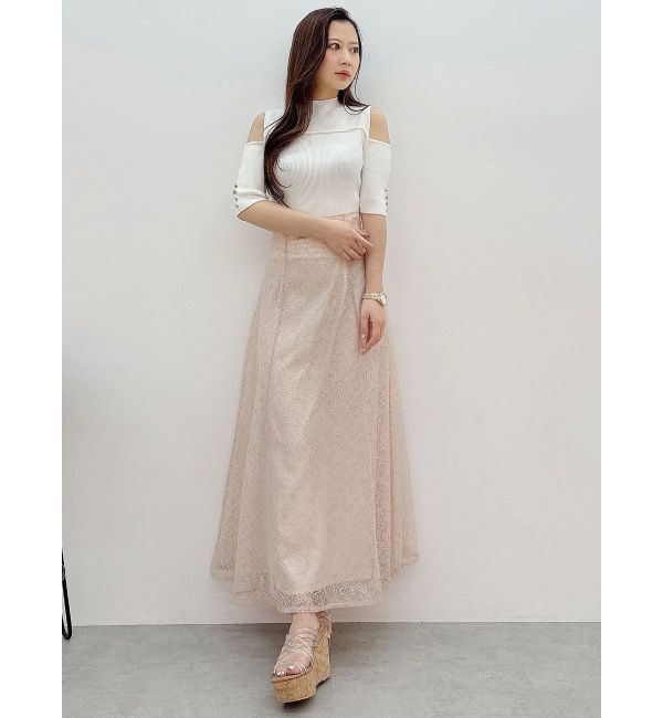 MERCURYDUO「レースフレアコルセットスカート」|スカート|