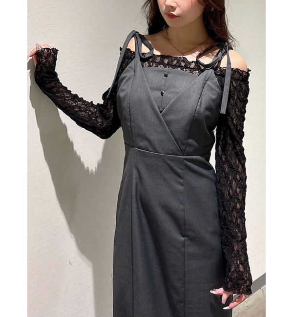 MERCURYDUO「レースパネル切替ワンピース」|ワンピース|