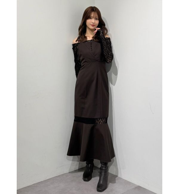 MERCURYDUO「レースパネル切替ワンピース」|ワンピース|