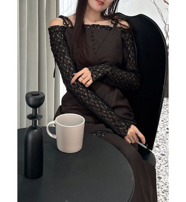 MERCURYDUO「レースパネル切替ワンピース」|ワンピース|