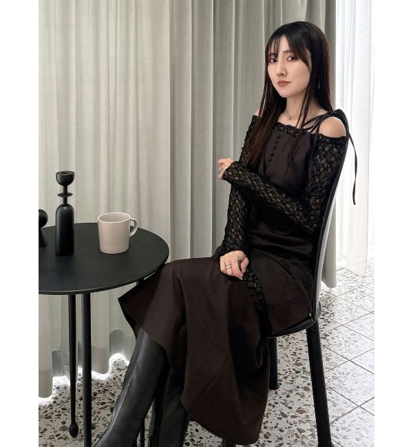 MERCURYDUO「レースパネル切替ワンピース」|ワンピース|