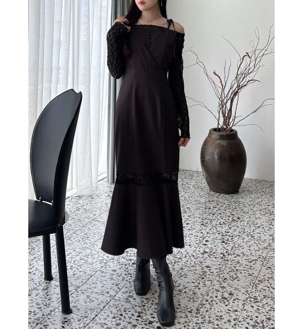 MERCURYDUO「レースパネル切替ワンピース」|ワンピース|