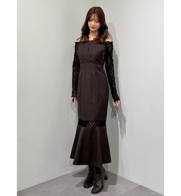 MERCURYDUO「レースパネル切替ワンピース」|ワンピース|