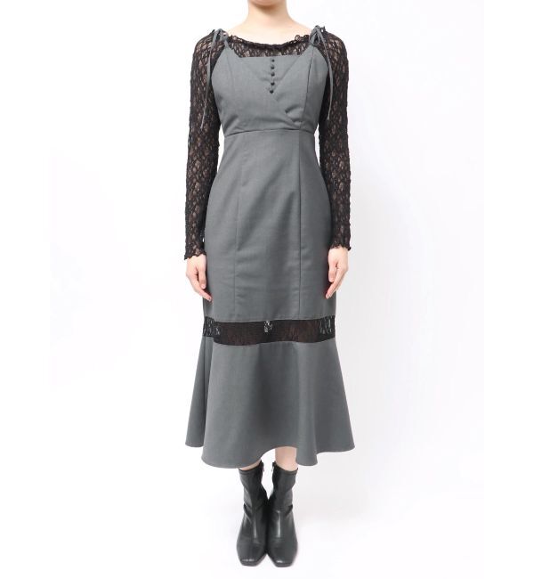 MERCURYDUO「レースパネル切替ワンピース」|ワンピース|