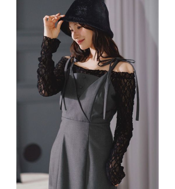 MERCURYDUO「レースパネル切替ワンピース」|ワンピース|