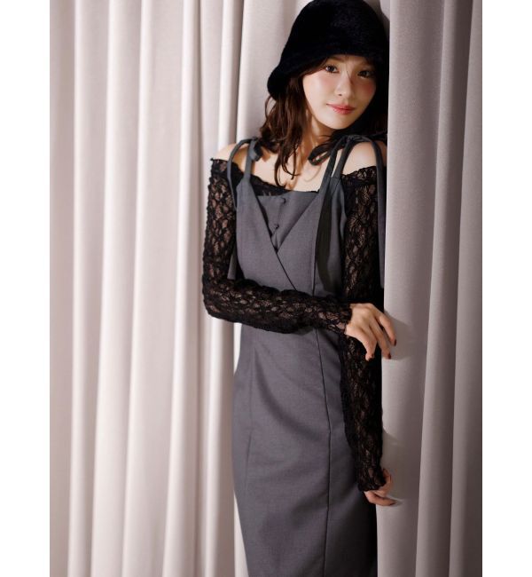 MERCURYDUO「レースパネル切替ワンピース」|ワンピース|