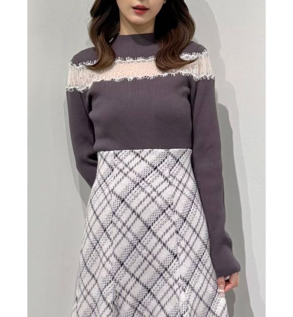 MERCURYDUO「レースカッティングニット」|ニット・セーター|