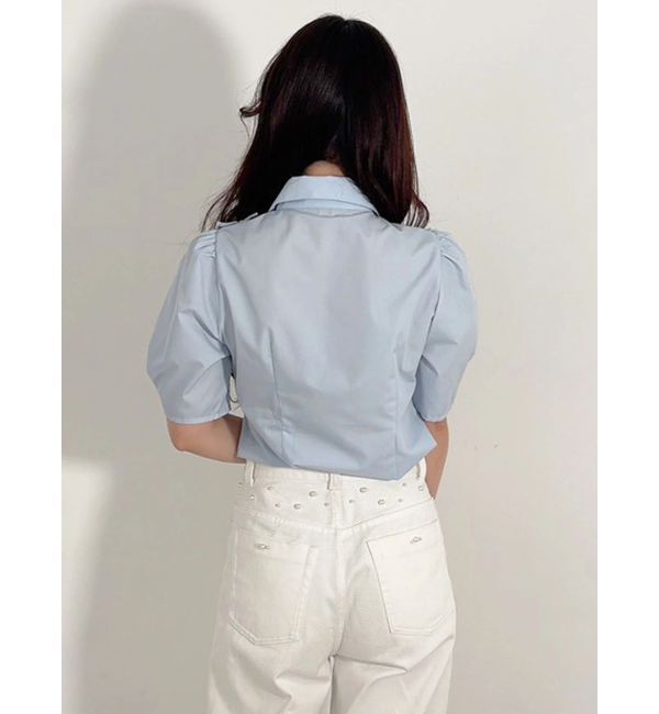 MERCURYDUO「ギャザーフリルシャツ」|シャツ・ブラウス|