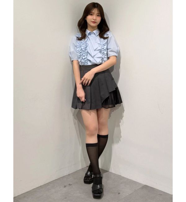 MERCURYDUO「ギャザーフリルシャツ」|シャツ・ブラウス|