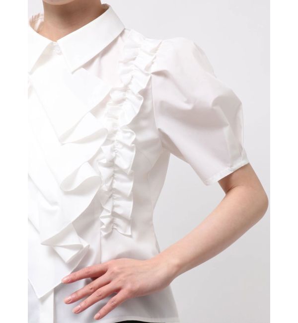 MERCURYDUO「ギャザーフリルシャツ」|シャツ・ブラウス|