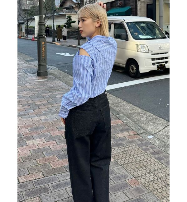 MURUA「デザインジップカットデニム」|デニム|