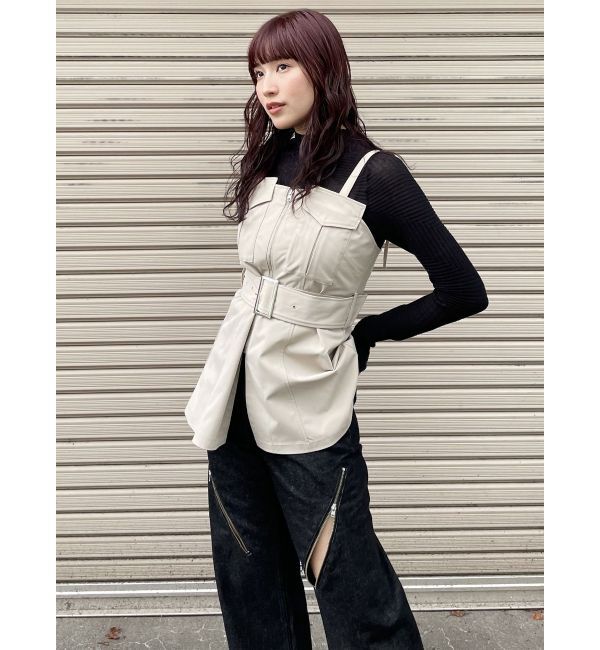 MURUA「デザインジップカットデニム」|デニム|