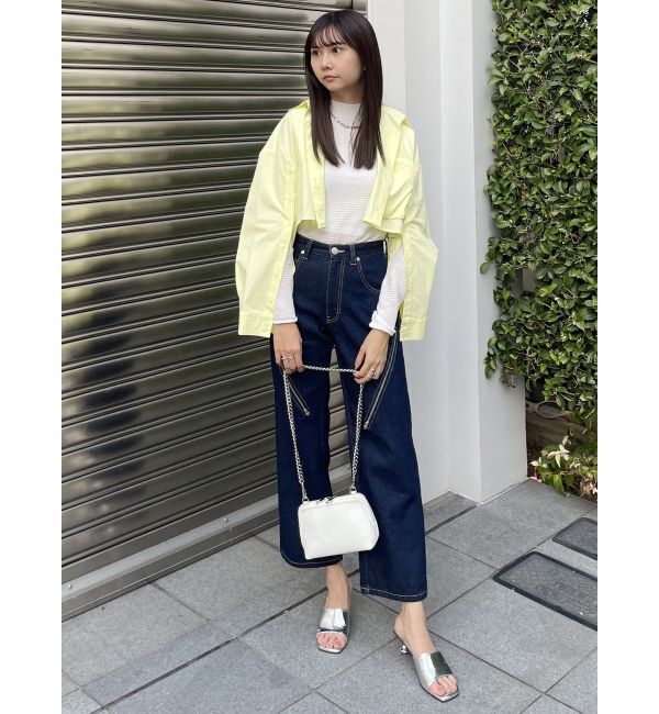 MURUA「デザインジップカットデニム」|デニム|