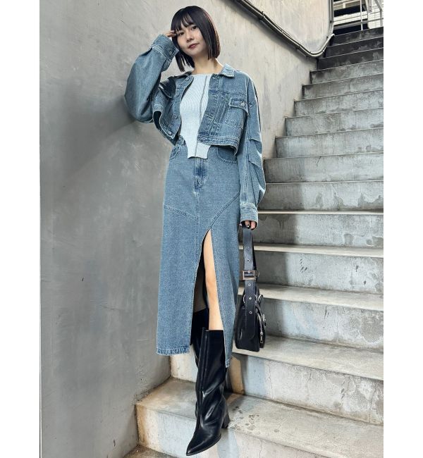 MURUA「ワイドシャフトポインテッドブーツ」|ロングブーツ|