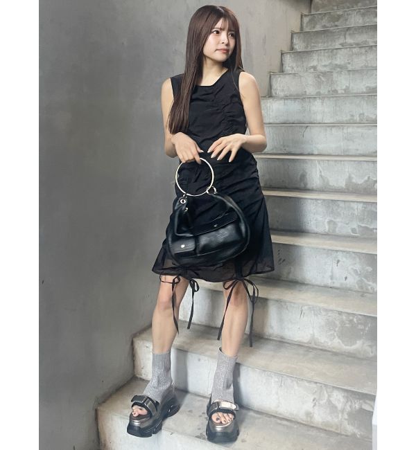 MURUA「シャーリングミニワンピース」|ワンピース|