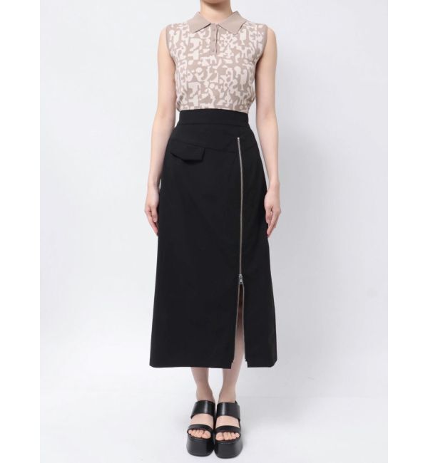 MURUA「ダブルウエストZIPスカート」|スカート|