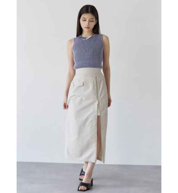 MURUA「ダブルウエストZIPスカート」|スカート|