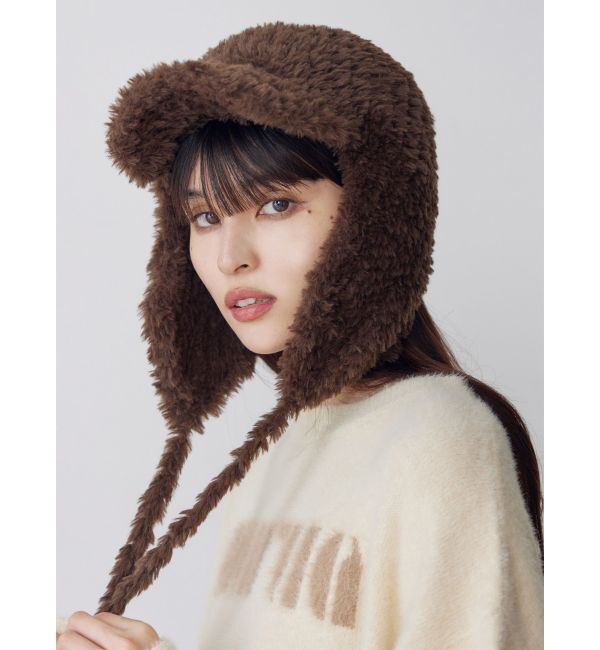 MURUA「フライトニットファーキャップ」|キャップ・キャスケット|