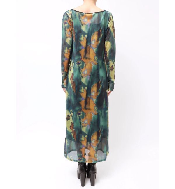 MURUA「レイヤードパターンシアーワンピース」|ワンピース|