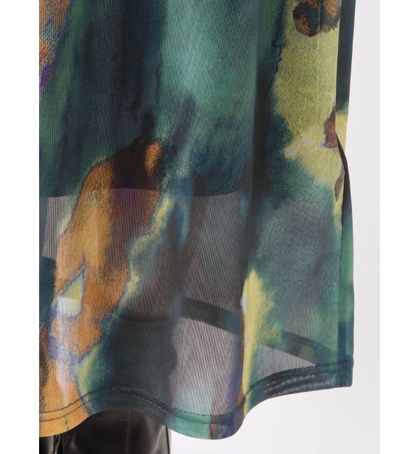 MURUA「レイヤードパターンシアーワンピース」|ワンピース|