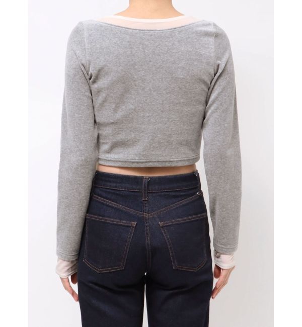 MURUA「シアードッキングベロアトップス」|Tシャツ・カットソー|