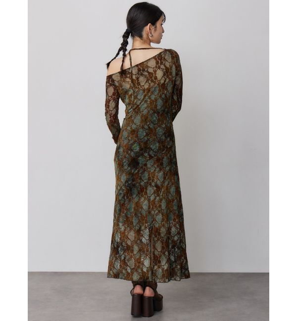 MURUA「フロッキーフラワーシアーワンピース」|ワンピース|