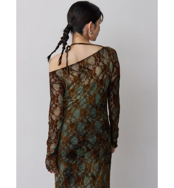 MURUA「フロッキーフラワーシアーワンピース」|ワンピース|