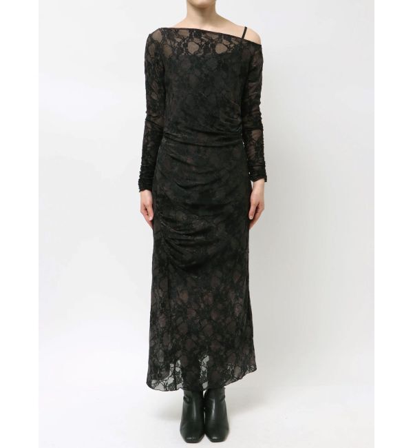 MURUA「フロッキーフラワーシアーワンピース」|ワンピース|