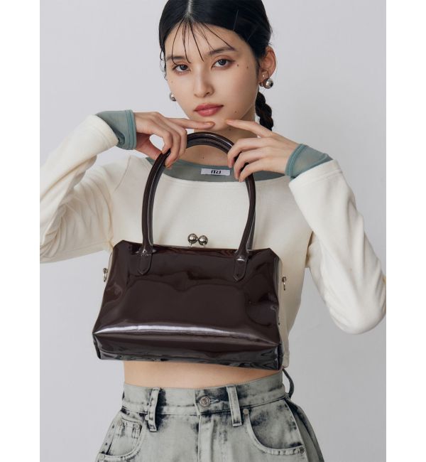 MURUA「フレームスクエアバッグ」|ショルダー・メッセンジャー|ブラウン